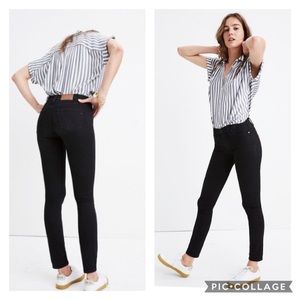 MADEWELL 8" Skinny Black Jeans